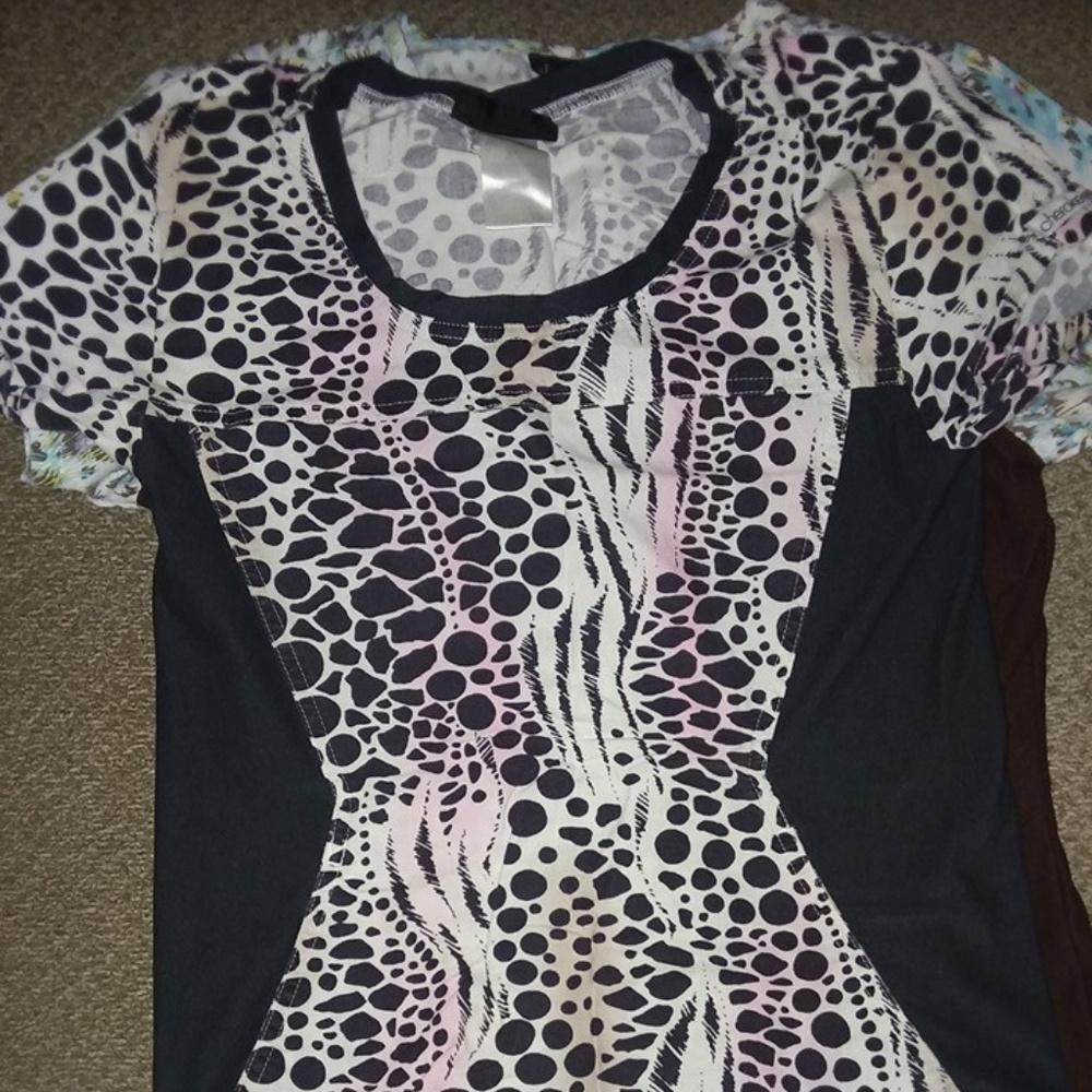 Animal Print Scrub top
